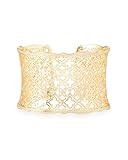 Kendra Scott Candice Cuff Bracelet for Women in Filigree, Fashion Jewelry, 14k Gold-Plated | Amazon (US)