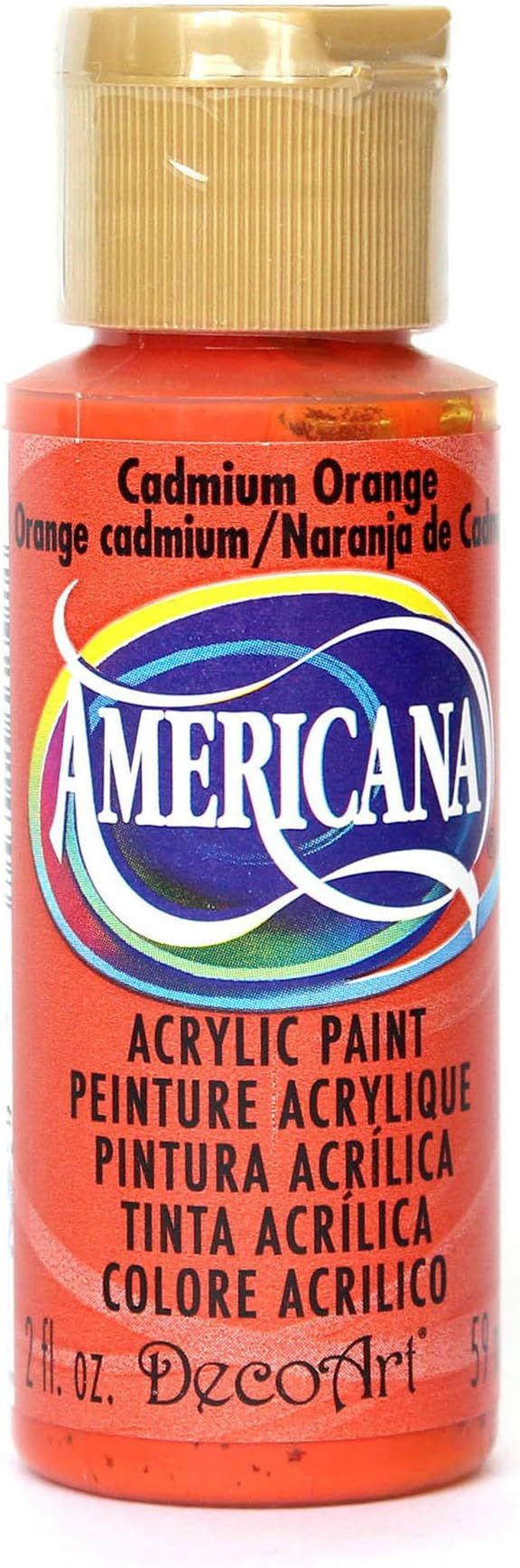 DecoArt Americana Acrylic Paint, 2-Ounce, Cadmium Orange | Amazon (US)