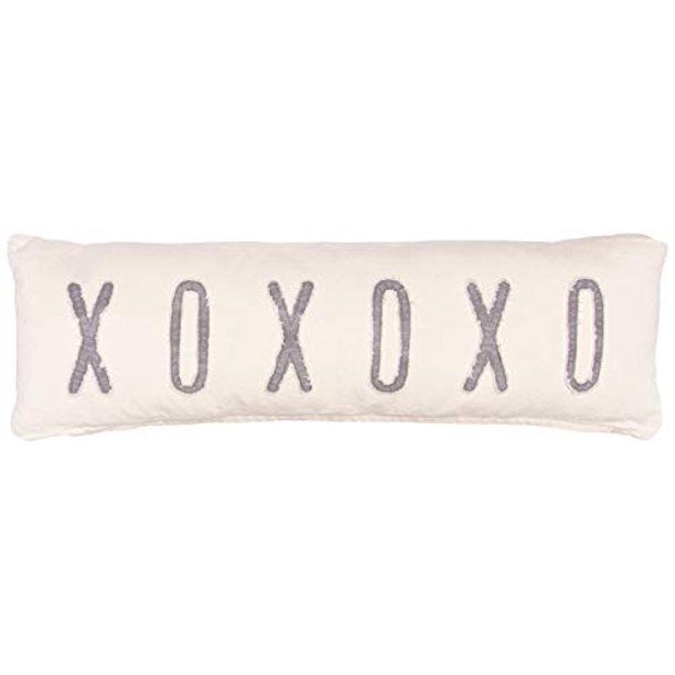 Mud Pie Washed Canvas XOXOXO Long Pillow 4163015 Tan - Walmart.com | Walmart (US)