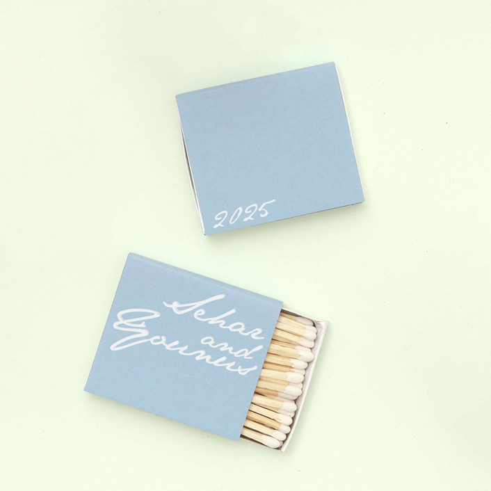 Bold Script Matchbox, Set Of 100 | Minted