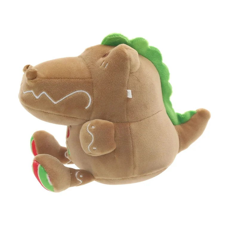 Gingerbread-Scented Cozy Cookie Dinosaur Christmas Plush, Brown, 4.75", by Holiday Time | Walmart (US)