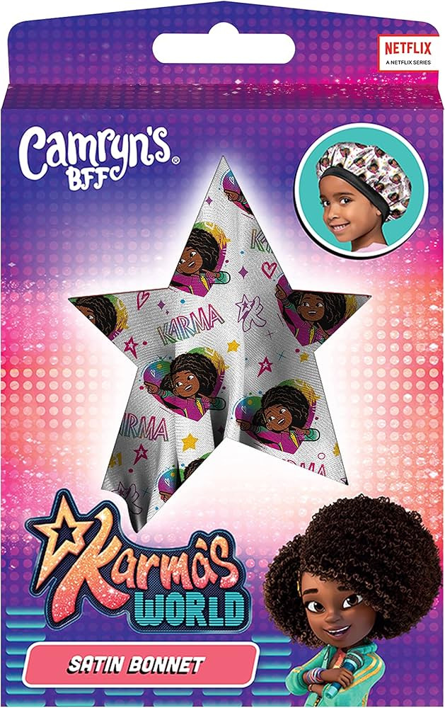 Karma's World White Hearts Satin Bonnet | Amazon (US)