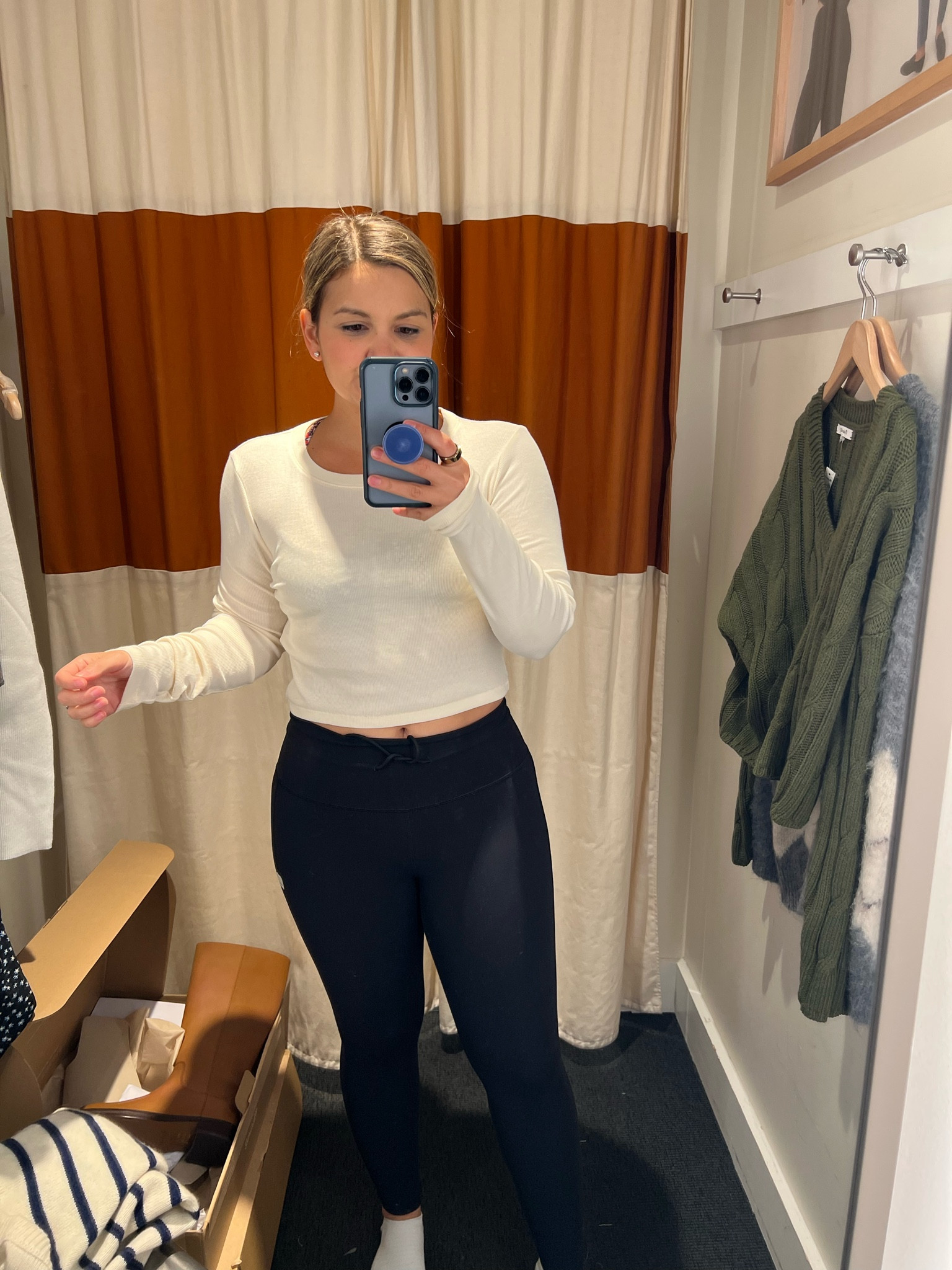 Easy cropped long sleeve shirt - size medium - 25% off!

#LTKxMadewell #LTKsalealert #LTKfindsunder100