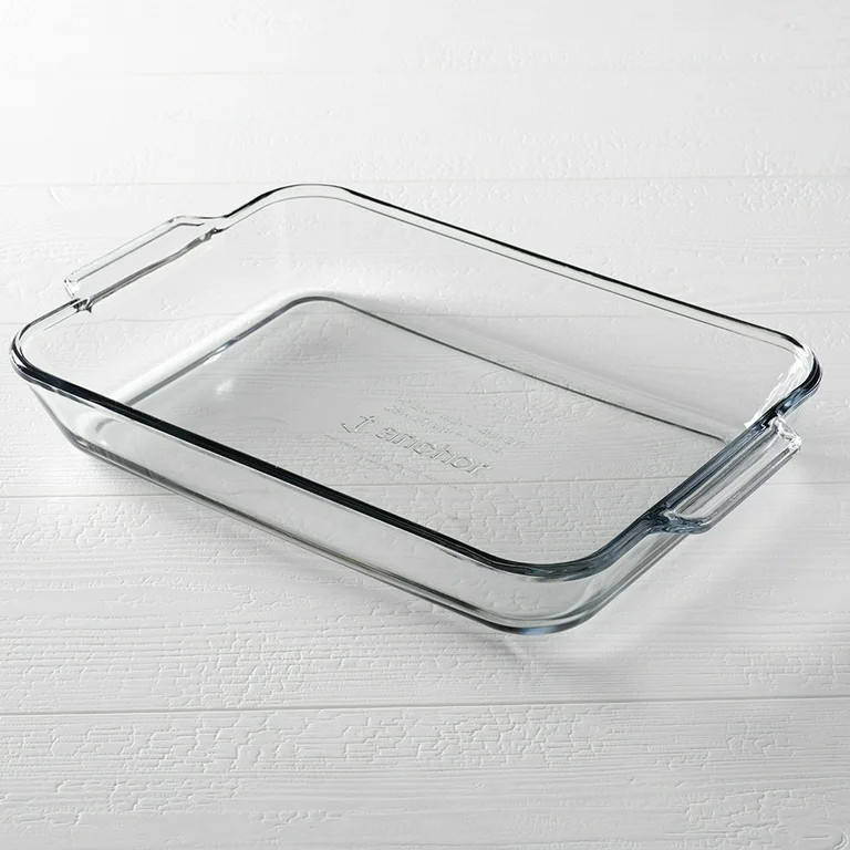 Anchor Hocking Oven Basics Tempered Clear Glass Rectangular Baking 5 Quart Dish | Walmart (US)