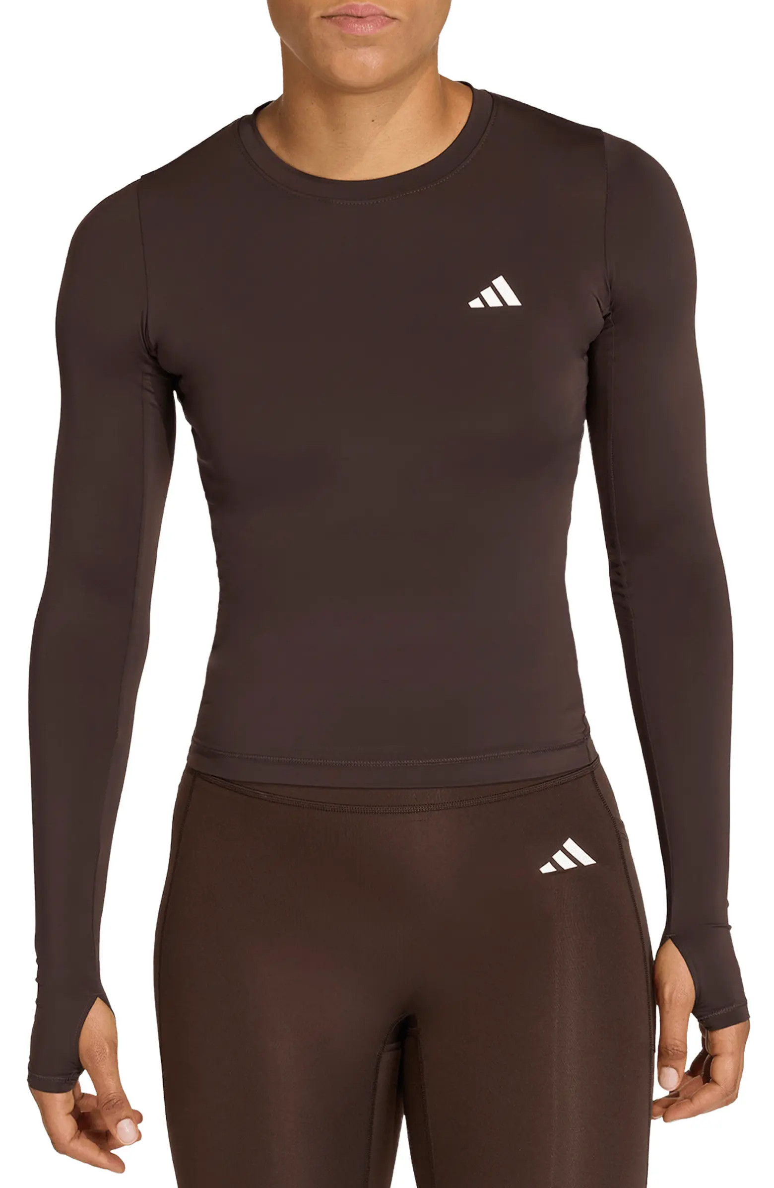 adidas Power Essentials Workout Contour Long Sleeve Top | Nordstromrack | Nordstrom Rack