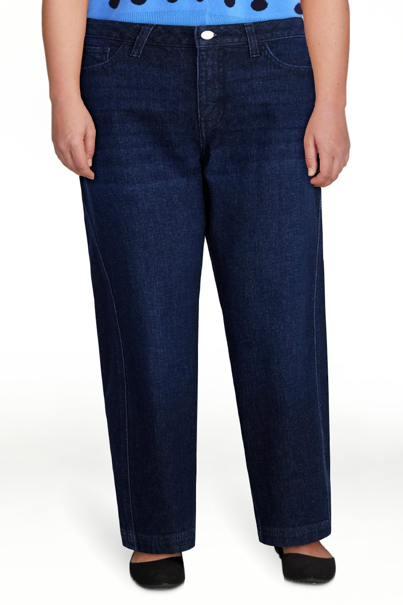 Free Assembly Jeans de Tipo Barrel Recortados de Tiro Medio para Mujer, Entrepierna de 27.5", Tal... | Walmart (US)