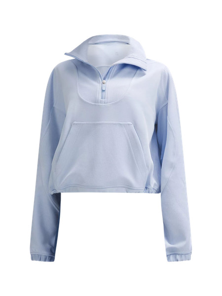 Brushed Softstreme Ribbed Half Zip | Women's Hoodies & Sweatshirts | lululemon | Lululemon (US)