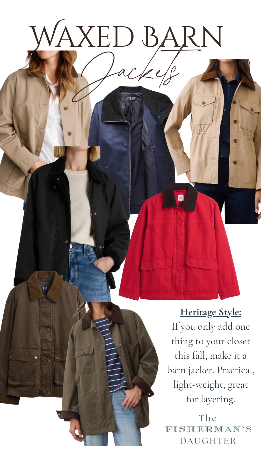 If you only add one thing to your closet this fall, make it a barn jacket. Practical, lightweight, great for layering. Here are a few of my favorites, from budget-friendly to investment-worthy 🤎

barn jacket, fall jacket, waxed jacket, women's jacket

#LTKFall 

 #LTKSeasonal #LTKOver40