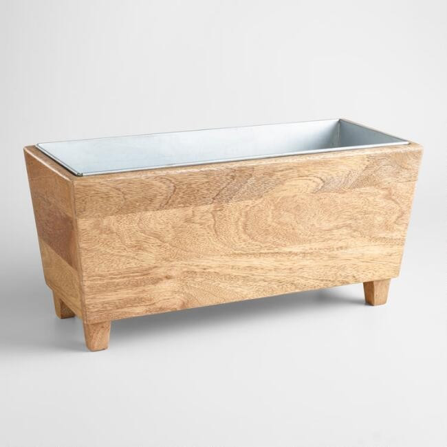 Wood Trough Wine Chiller | World Market