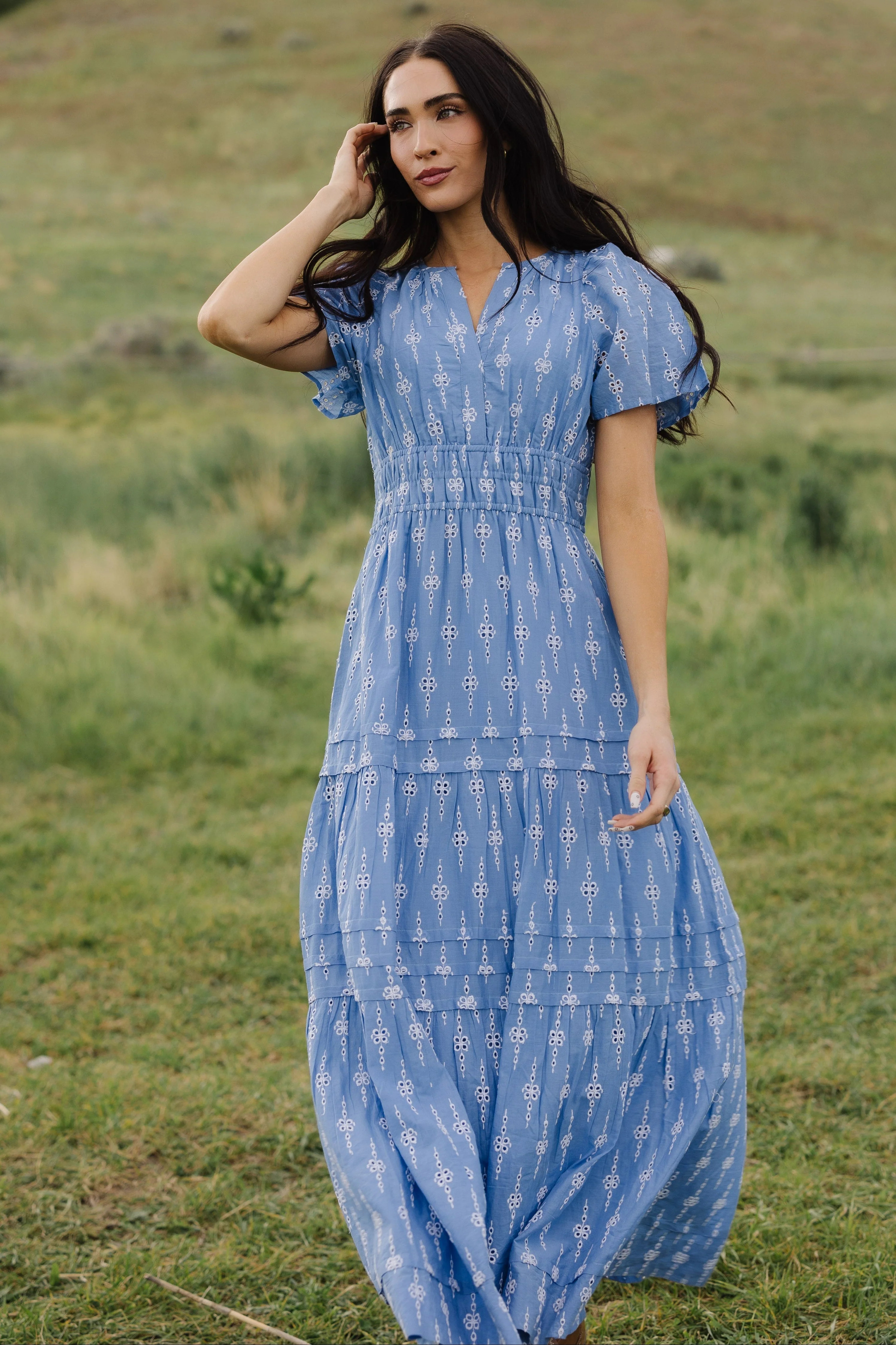 Citrus Shae Modest Embroidered Dress | Called To Surf