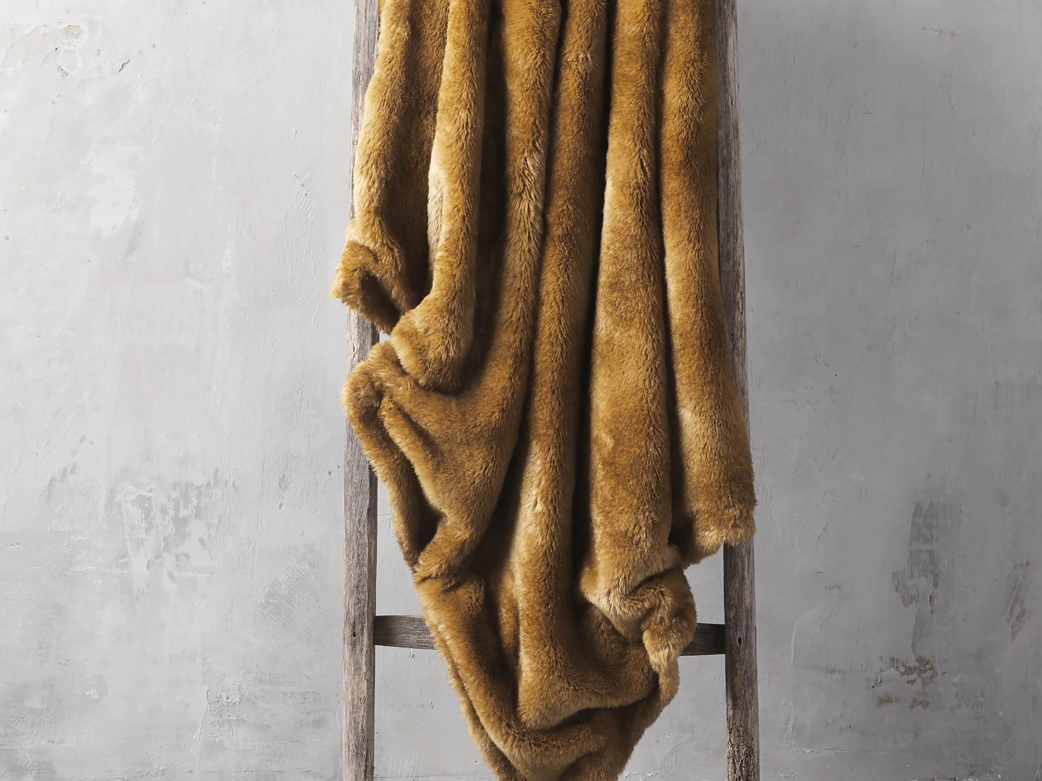 Faux Fur Rabbit Throw | Arhaus