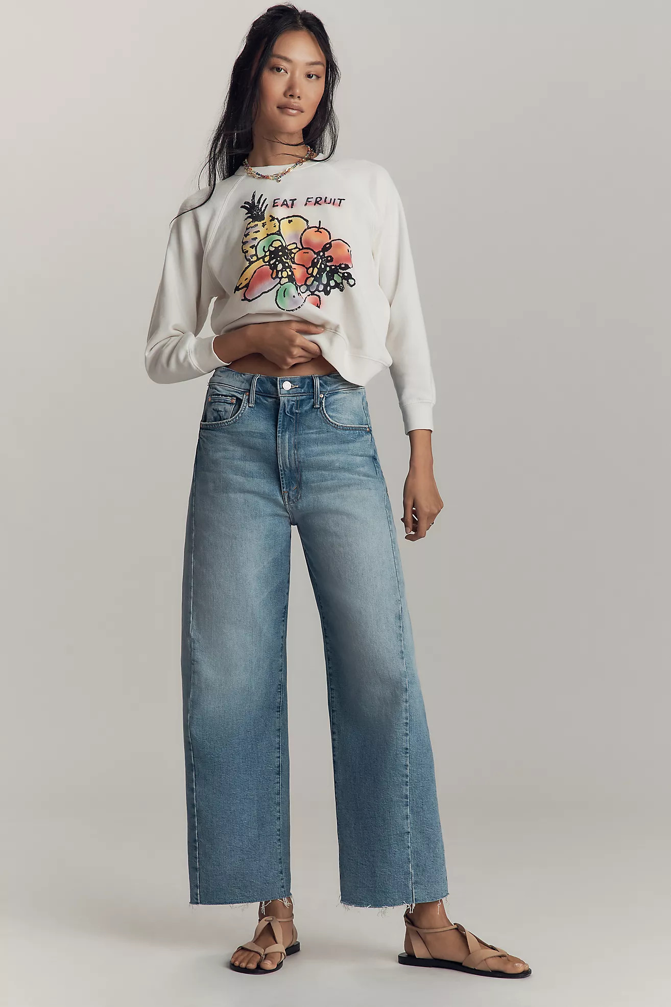 MOTHER The Half-Pipe High-Rise Tapered Jeans | Anthropologie (US)