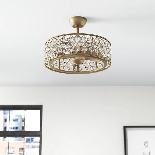 Laussat 25.2'' Ceiling Fan with Light Kit | Wayfair North America