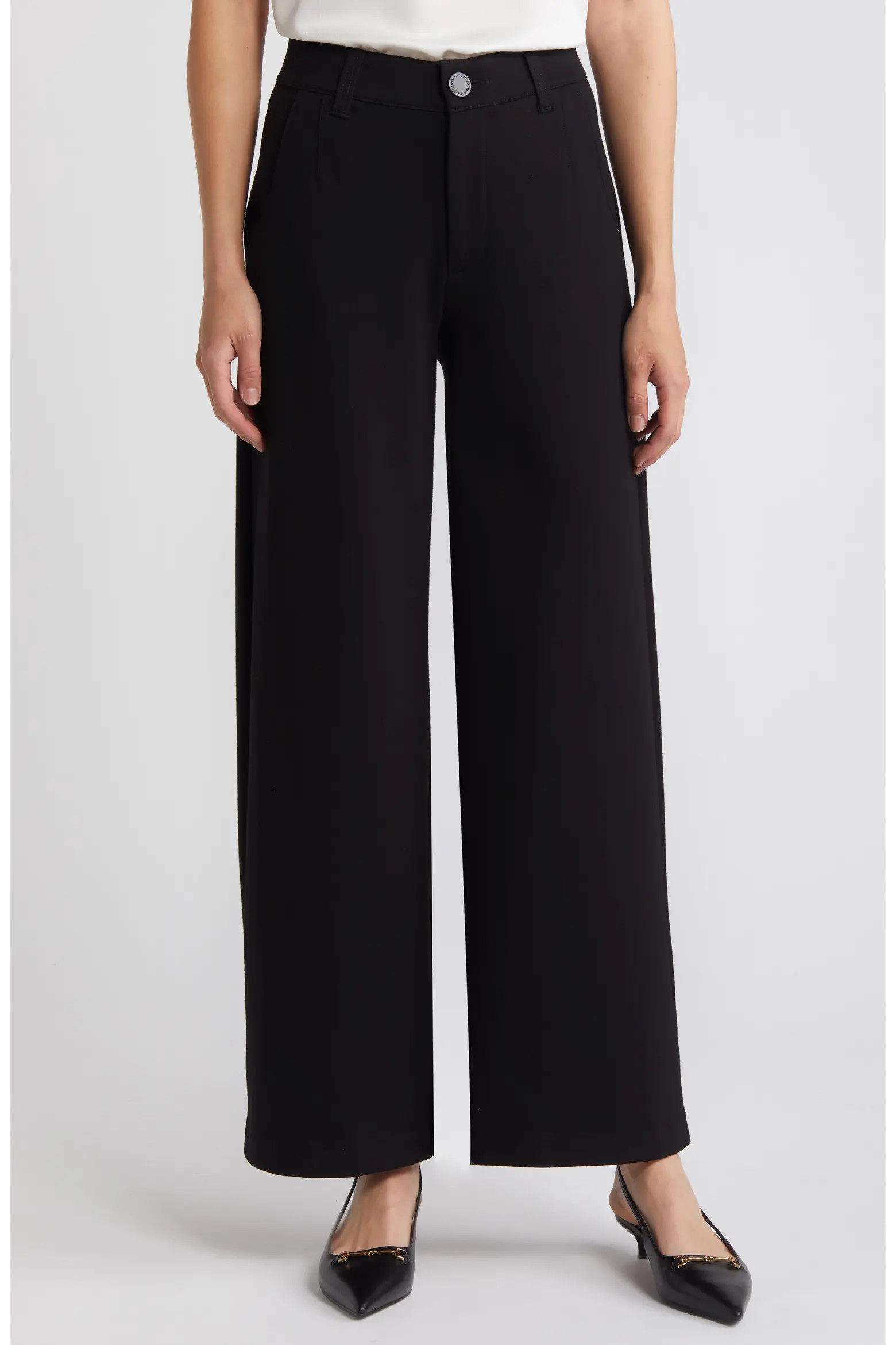Whitney Skyrise Flat Front Wide Leg Pants (Women) | Nordstrom | Nordstrom