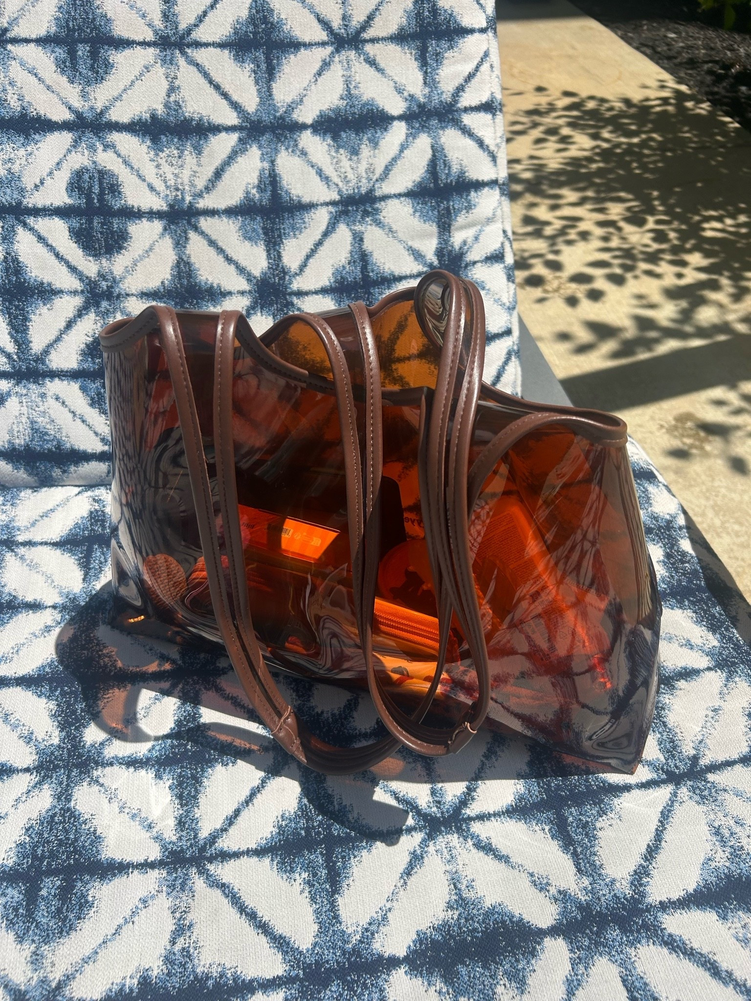 Thirty years beach bag jelly tote filled all my favorite summer essentials