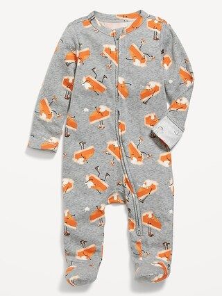 Unisex Matching Print 2-Way-Zip Sleep &#x26; Play Footed One-Piece for Baby | Old Navy (US)