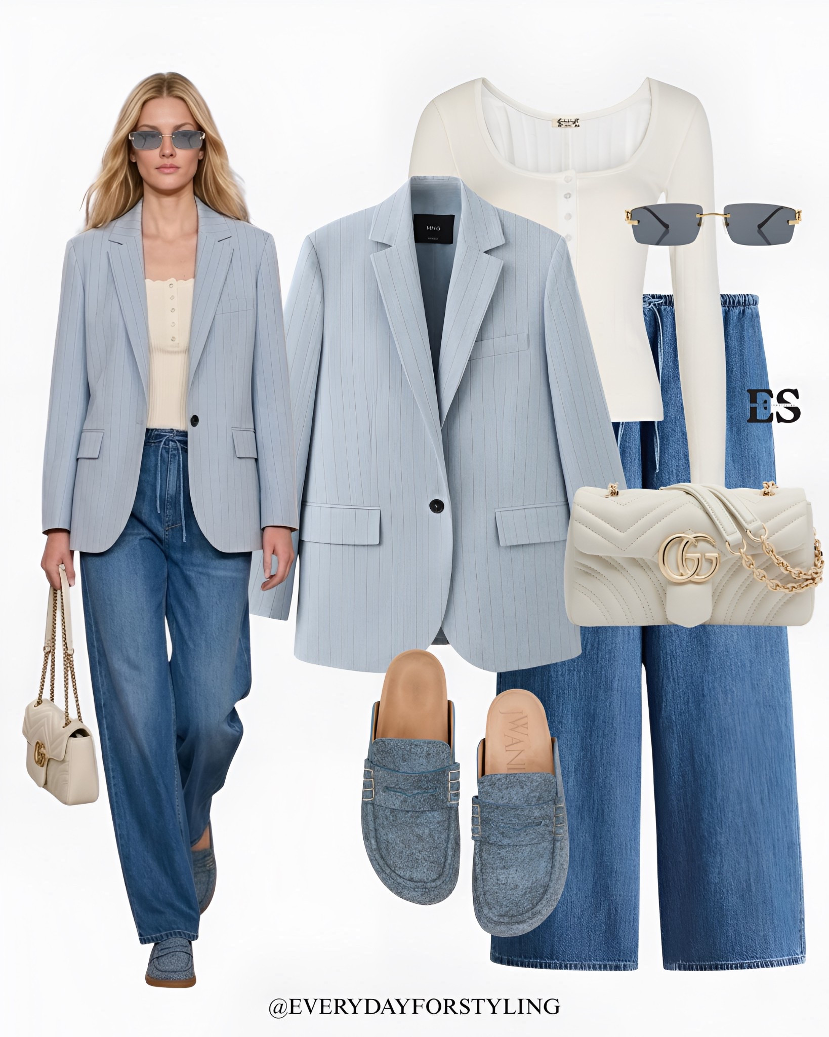 Light blue blazer outfit for a fresh and effortless spring vibe 🩵

blazer with denim outfit, drawstring denim trousers outfit, blazer outfit ideas women, casual chic outfits women, spring outfit ideas women, relaxed denim outfit ideas, everyday outfit inspiration women, smart casual outfits women, blazer and jeans outfit women,  trendy everyday outfits women, casual fashion inspiration women, spring casual outfit ideas, trending spring outfits women, spring outfits, spring style, summer outfit ideas, how to wear, what to wear, ways to style, everydayforstyling

#zara #springoutfits, #blazerstyle, casualchic, #denimstyle, #outfitinspiration  
 

#LTKootd #LTKTravel #LTKSpringSale