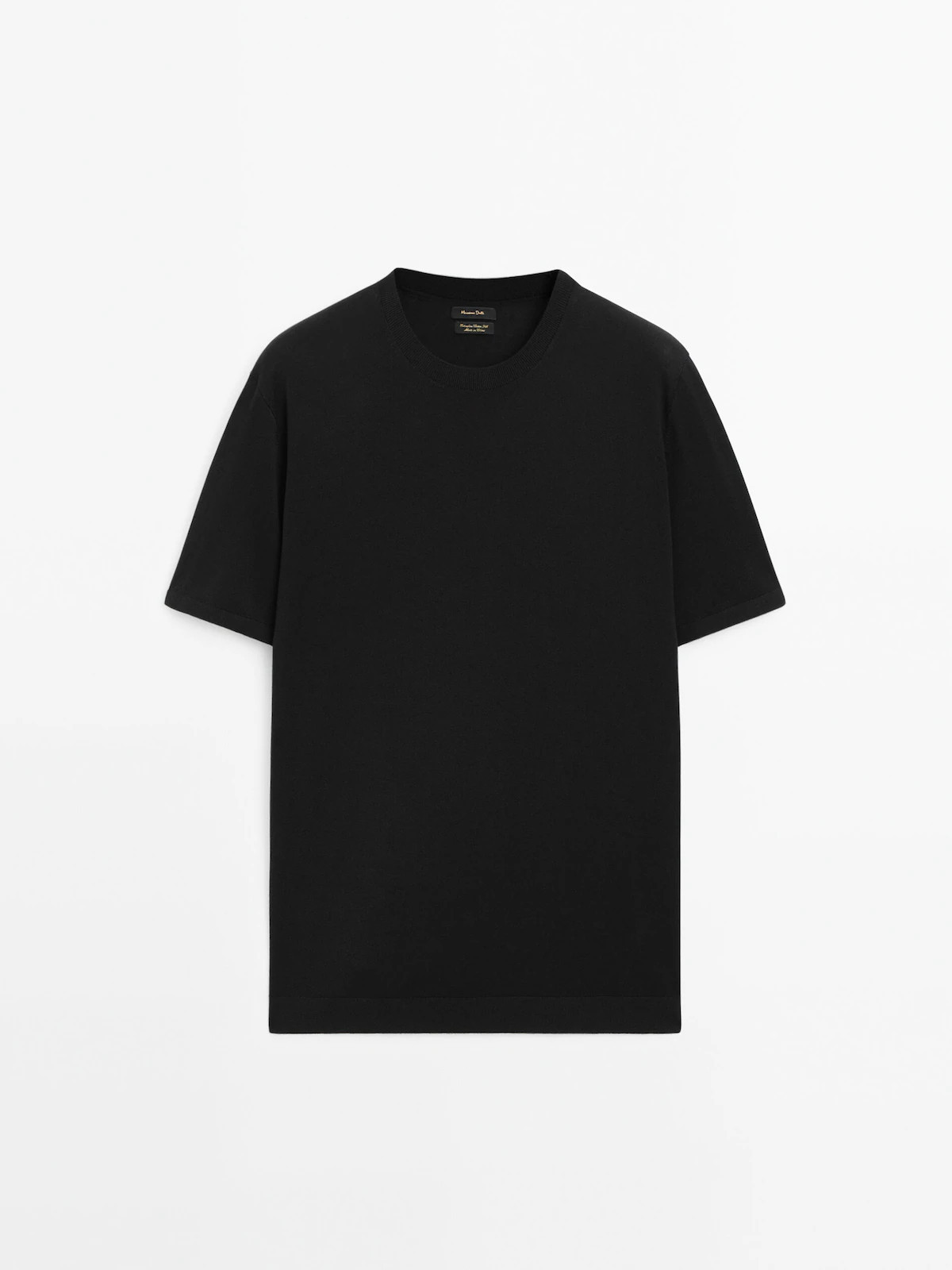 Cotton-silk blend sweater with short sleeves | Massimo Dutti US
