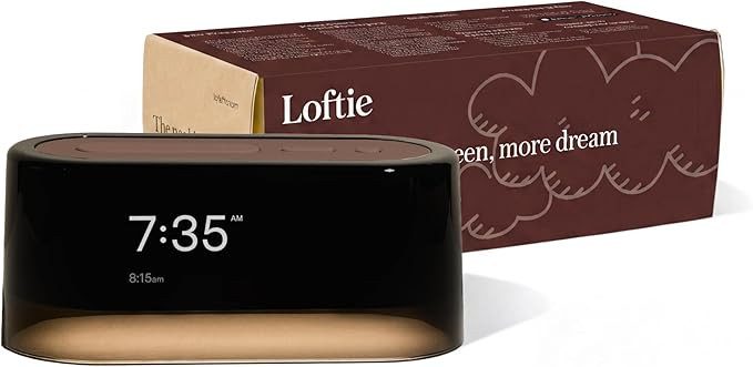 Loftie Alarm Clock with Sound Machine – Smart Alarm Clock with Night Light, White Noise, Blueto... | Amazon (US)