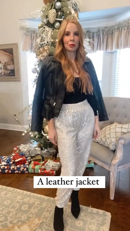Holiday outfit, party look, holiday party, sequin pants, love loft, winter outfit 

#LTKHoliday #LTKSeasonal #LTKsalealert