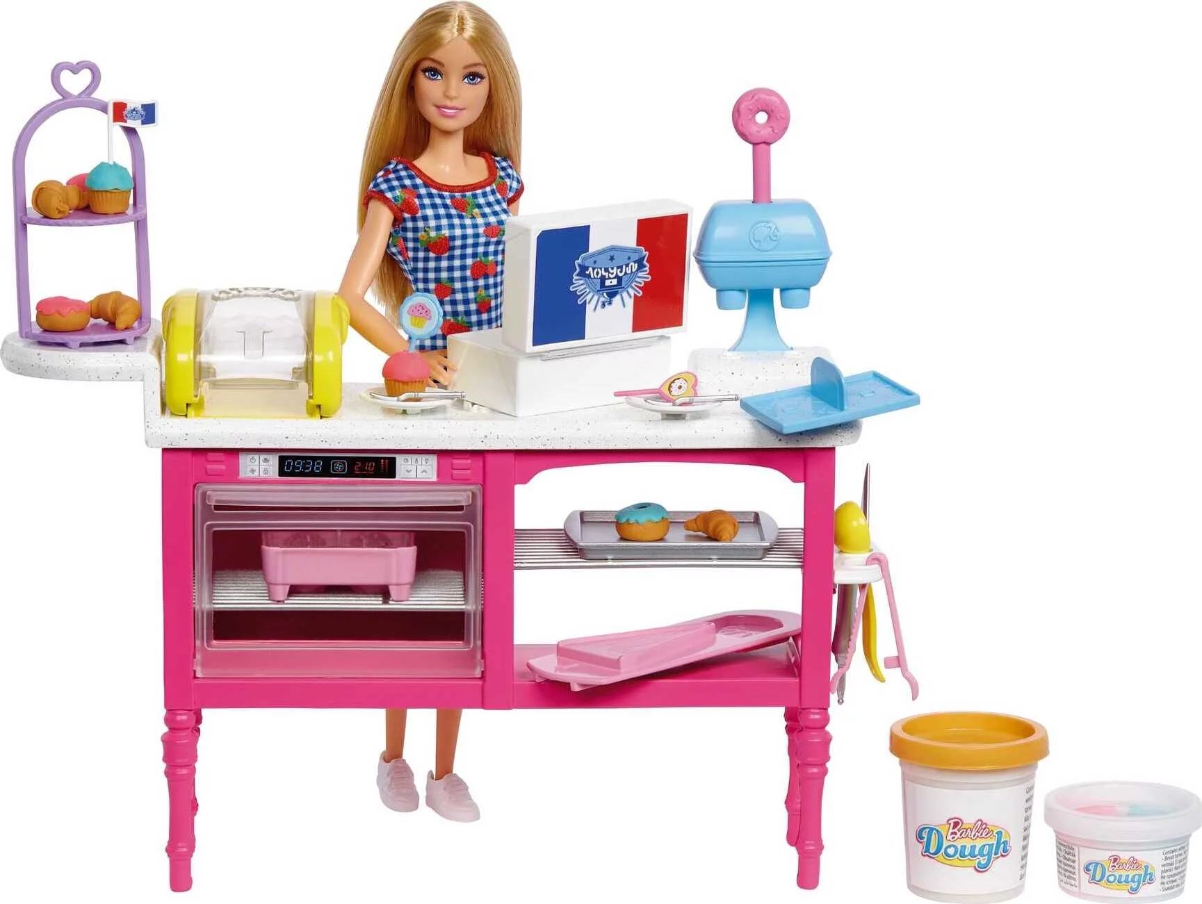 Barbie It Takes Two Pastry Café Playset with Blonde Malibu Doll & 18 Pastry-Making Accessories | Walmart (US)