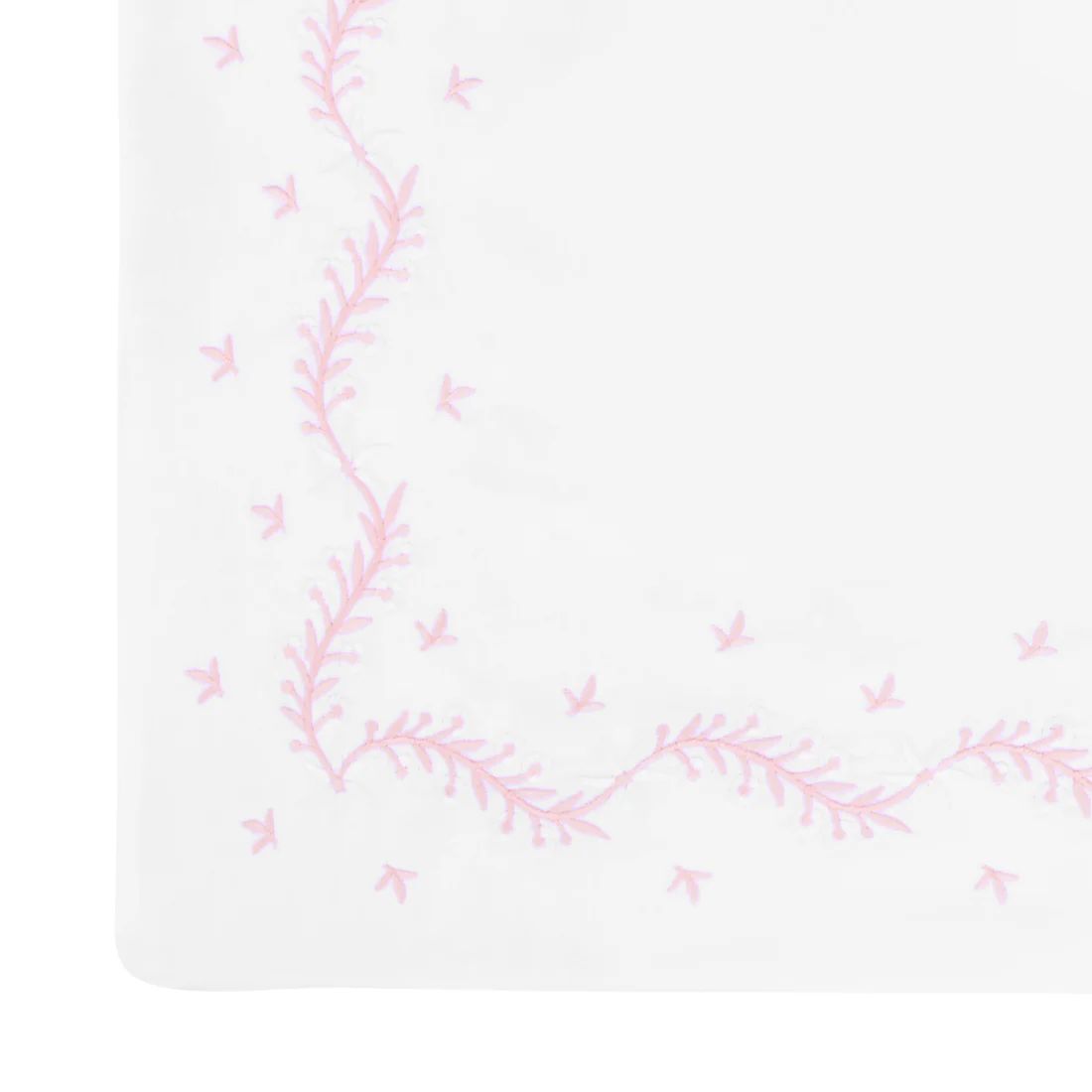 Embroidered Crib Sheet - Blush | Little English