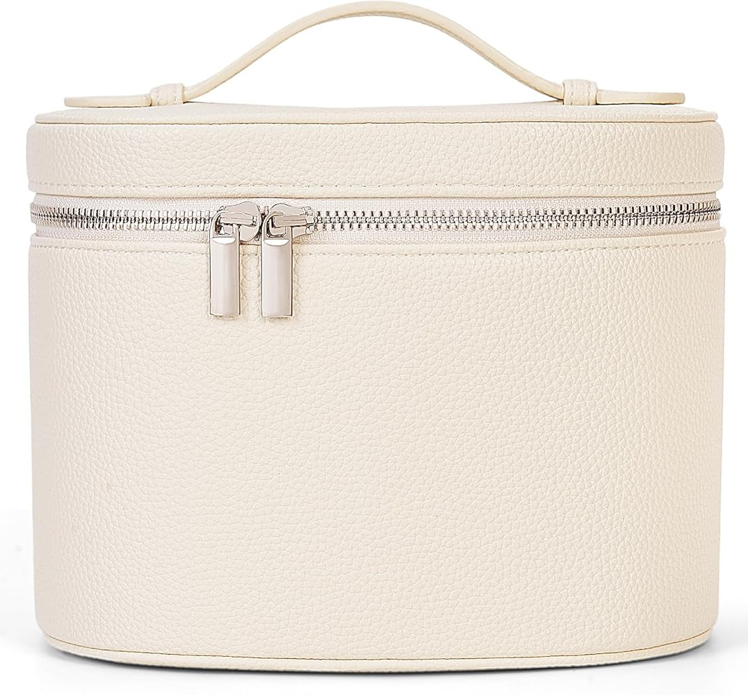 YFGBCX Makeup Bag Vanity Case with Removable Divider Travel Toiletry Bag Portable Cosmetic Bag Ma... | Amazon (US)