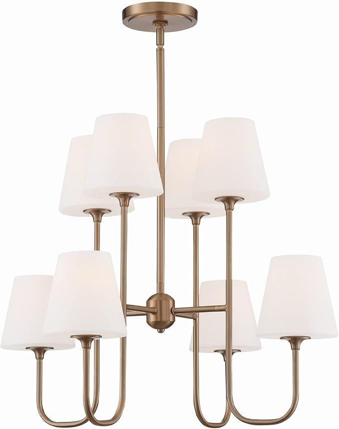 Crystorama Keenan 8 Light Vibrant Gold Chandelier | Amazon (US)