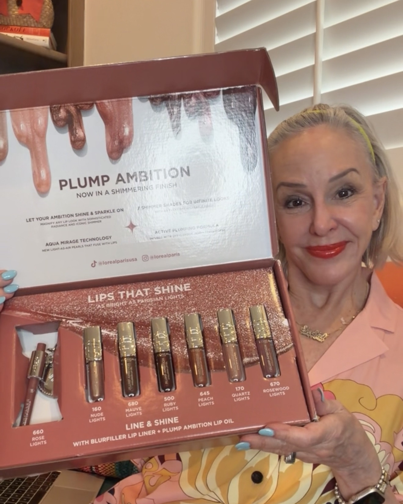 L'Oreal Paris' new volumizing Lip Oil that drenches Lips in 24 hour hydration and glass-like shine. Infused with Hyaluronic Acid and Tripeptides to deliver unparalleled nourishing care, instantly plumper-looking and smoother Lips. This lightweight, non-sticky Oil provides a volumizing flus
Lip moisturizer

#LTKOver40 #LTKBeauty #LTKselfcare
