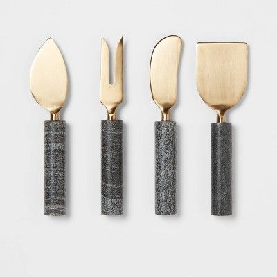 4pk Marble Cheese Knives - Threshold™ | Target