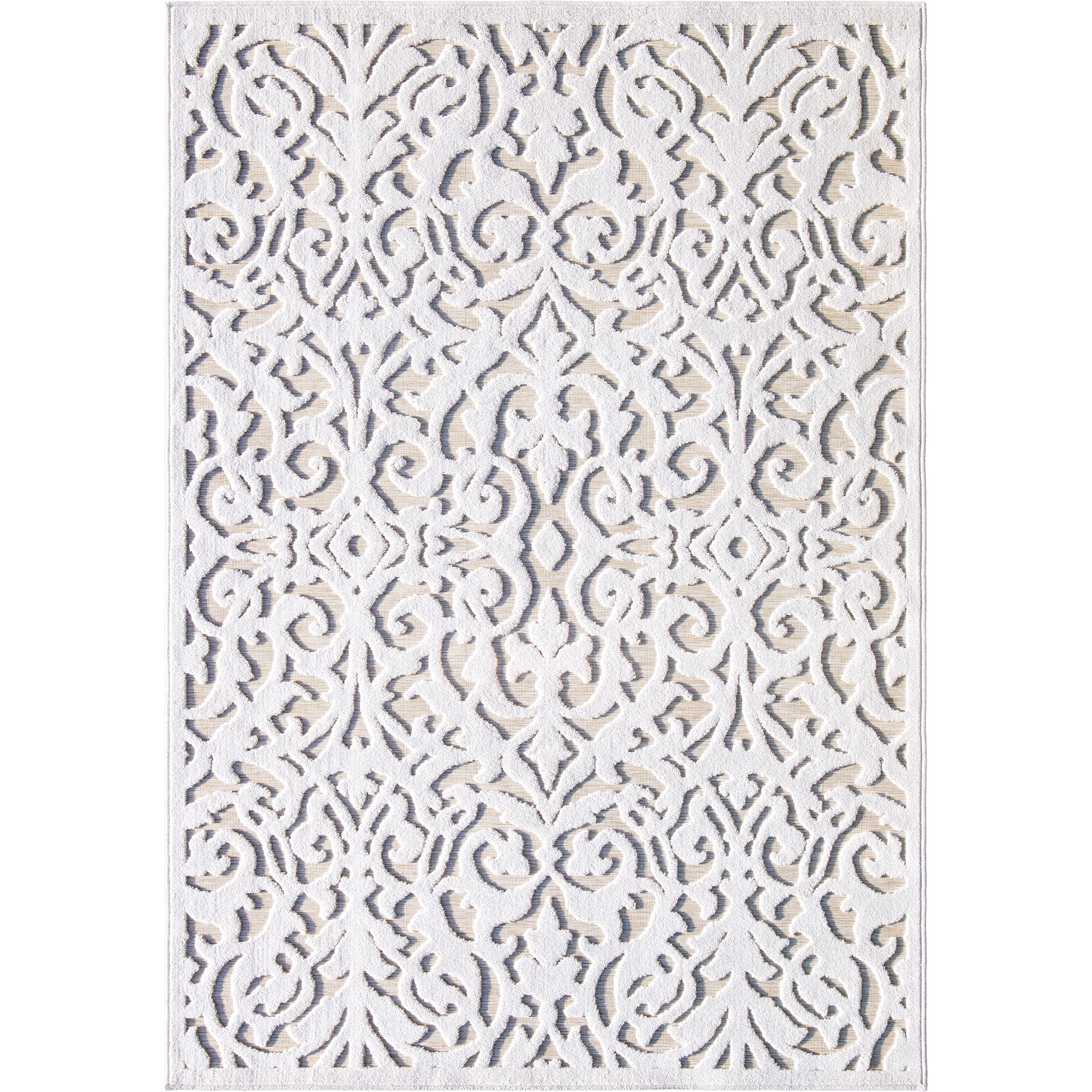 My Texas House Ladybird, Modern Farmhouse, Damask, Woven Area Rug, 7'9" x 10'10" | Walmart (US)