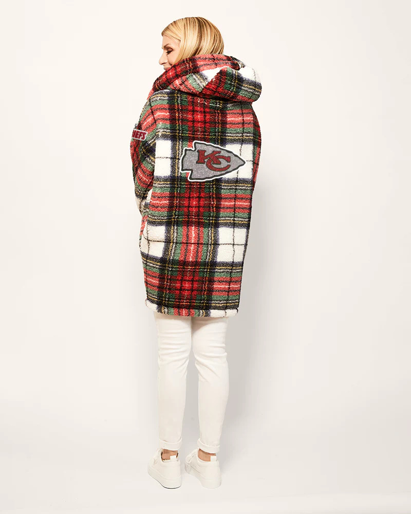 Kansas City Chiefs Remix Logo Sherpa Lounger Jacket | Jill Martin