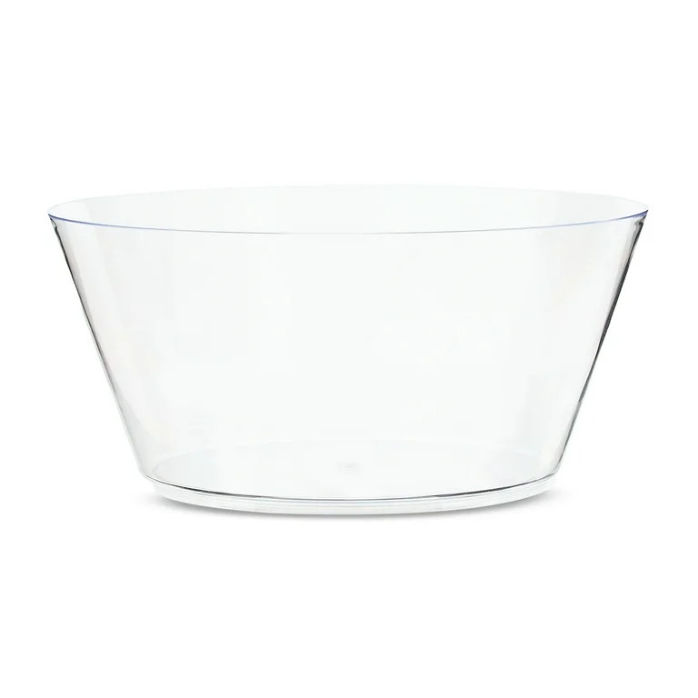 Clear Tapered Plastic Bowl, 10", by Way To Celebrate | Walmart (US)