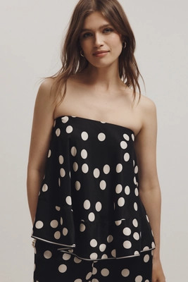 Maeve Strapless Swingy Top | Anthropologie (US)
