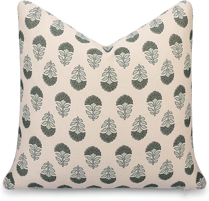 Crumbs Home Modern Farmhouse California Casual Indoor Outdoor Throw Pillow Cover, 20"x20" Water R... | Amazon (US)