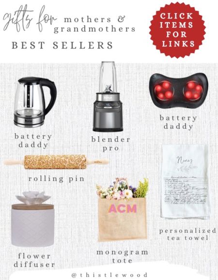 Tons of gift ideas for mothers and grandmothers. These are the best sellers – – including this personalize tea towel.￼

#LTKGiftGuide #LTKSeasonal