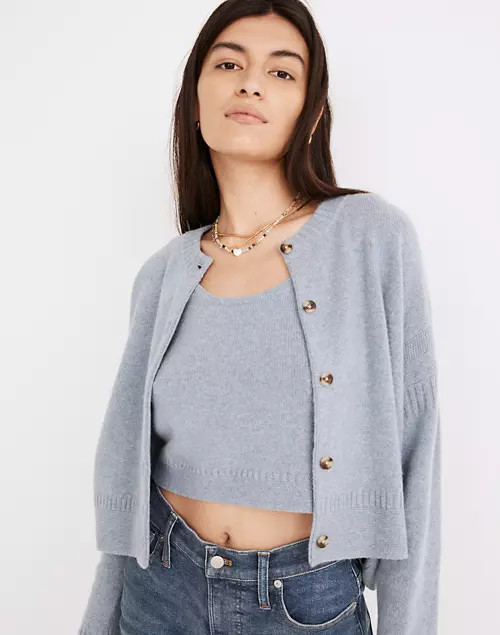 Clemence Cropped Cardigan Sweater | Madewell