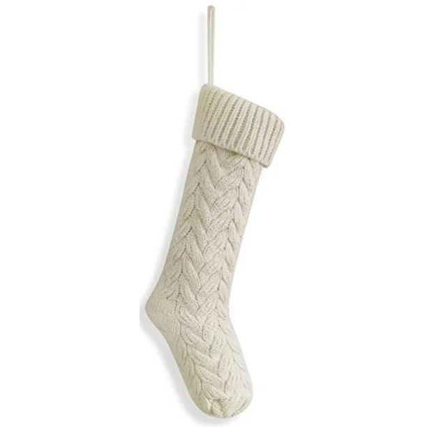 Kunyida Pack 6 Unique Ivory White Knit Christmas Stockings Style3 - Walmart.com | Walmart (US)