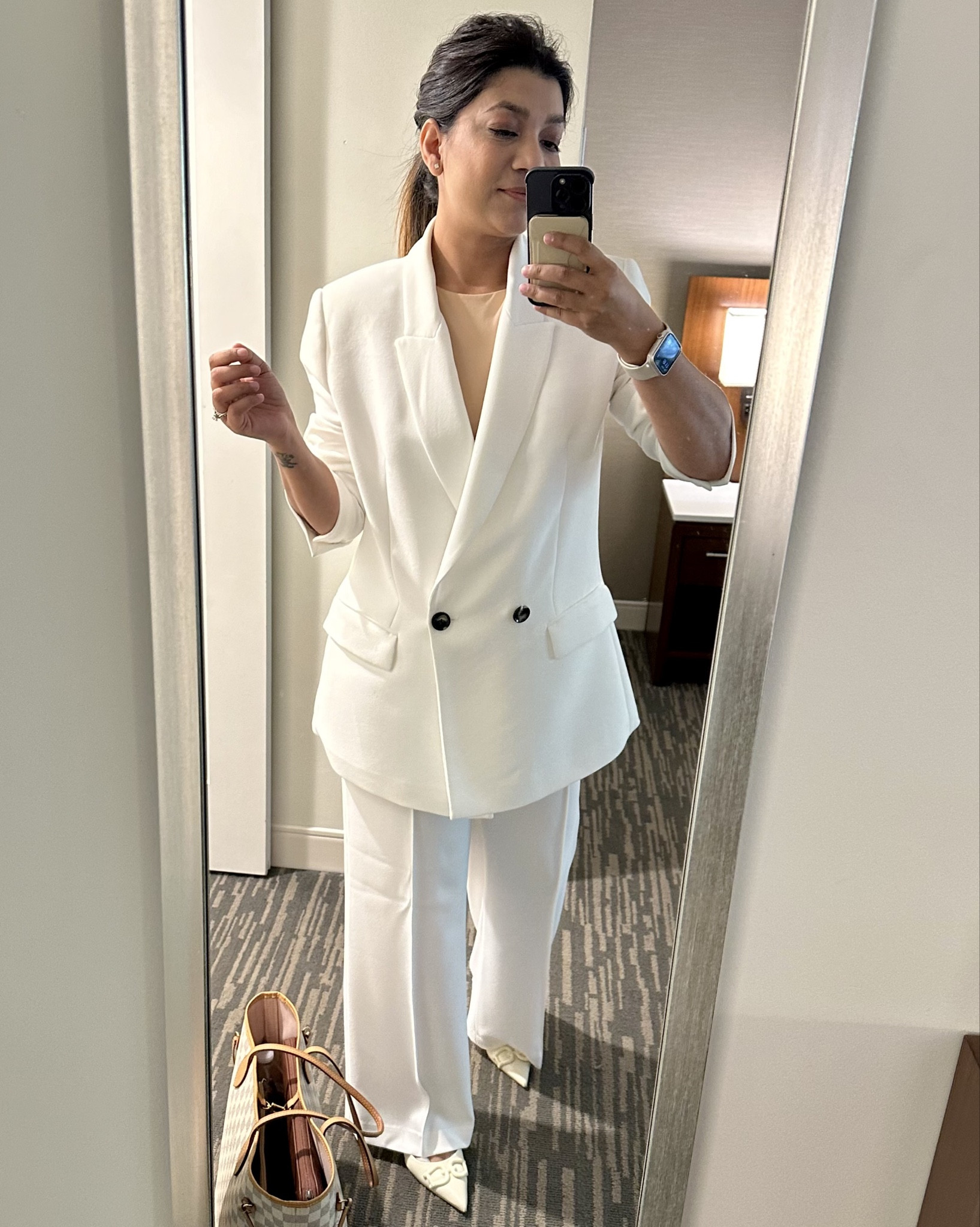 White blazer set for work and beyond 

#LTKgrwm #LTKootd #LTKWorkwear