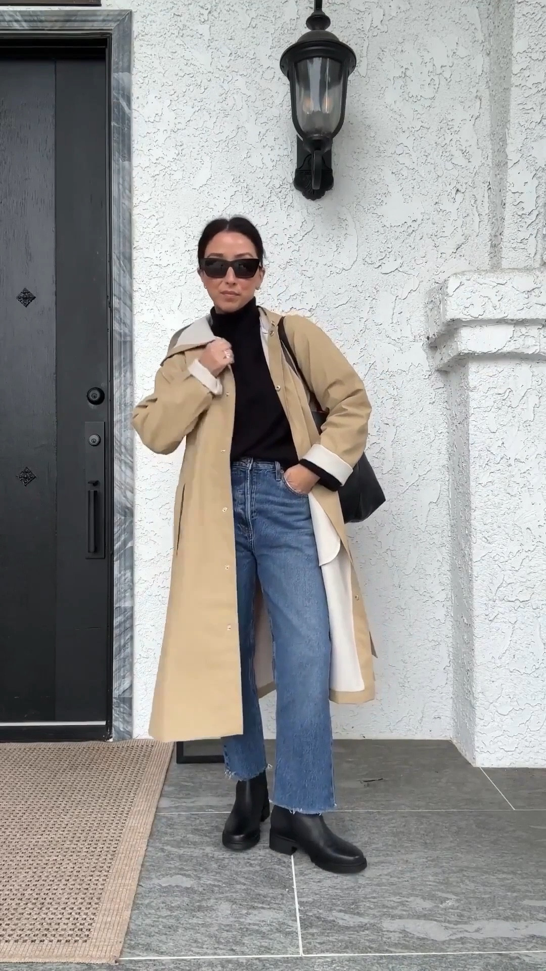 Rainy day outfit ideas. Rain boots and how to style them. Just picked these up from Blondo - lug sole, but very lightweight. I'd prefer more of an almond toe, but waterproof boots that aren't your typical rain boots are hard to come by. Either sold out or just not available. 

Rains rain jacket xs
Everlane cloudsoft turtleneck xs
AGOLDE jeans 25, size down. Cut hems
Blondo boots 5.5
Mansur Gavriel tote
YSL Sunglasses

Winter style, winter outfits, petite style 


#LTKSaleAlert #LTKSeasonal #LTKPetite