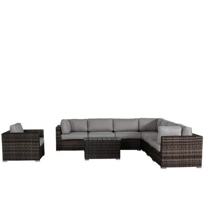 Fully Assembled 7 Seating With Soft Machine-Washable Cushions - Outdoor Dream For 7 And Washable Elegance | Wayfair North America