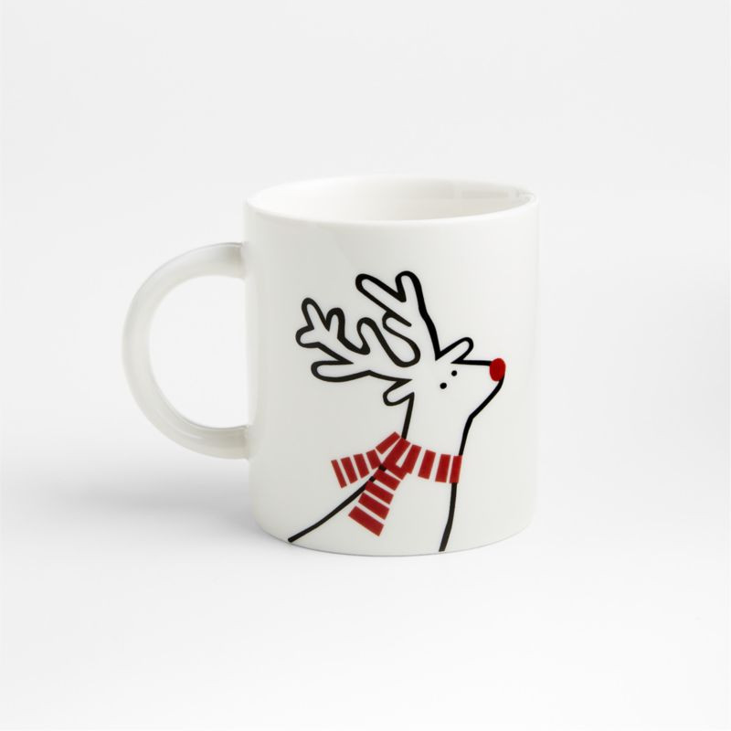 Joan Anderson Arctic Friends Reindeer Mini Christmas Mug + Reviews | Crate & Barrel | Crate & Barrel