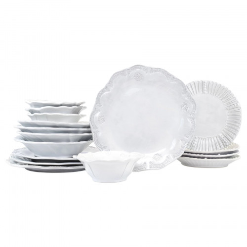 Vietri Incanto Assorted Sixteen-Piece Place Setting 7"-11"D, 1.75"-2.75"H | Gracious Style