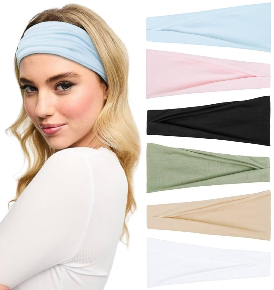 Huachi Headbands for Women Non Slip Women's Headbands Yoga Workout Exercise Hairbands for Women W... | Amazon (US)