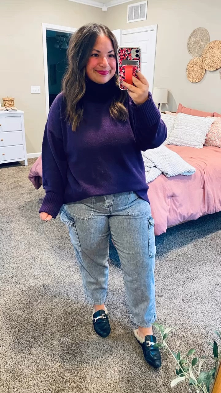 Old Navy sweater is so soft!

mules: fit true to size // wearing a 5
pants: fit true to size // wearing a large
turtleneck: fits true to size // wearing a large

#LTKStyleTip #LTKFindsUnder50