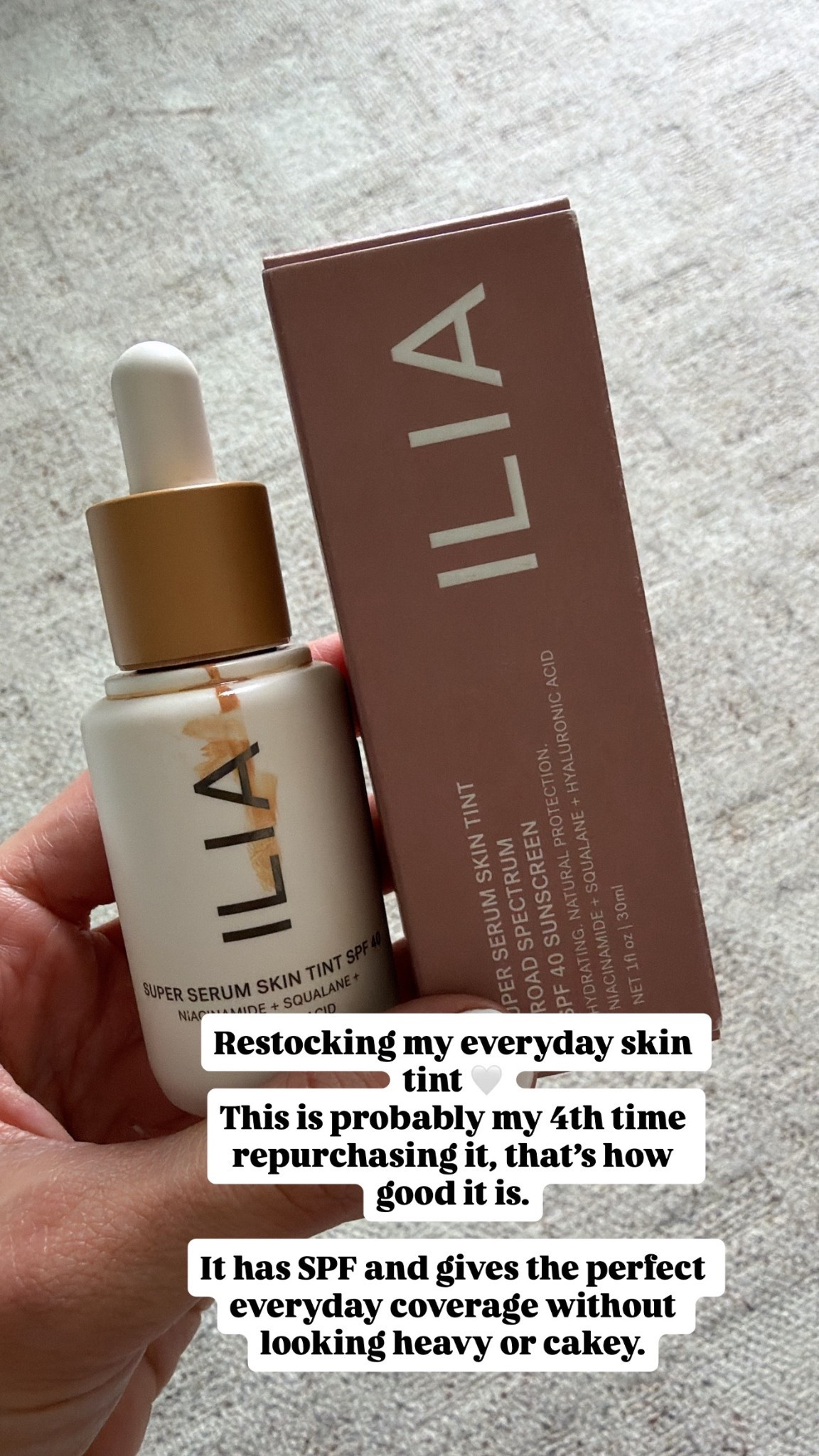 Restocking my everyday skin tint 🤍
This is probably my 4th time repurchasing it — that’s how good it is.

It has SPF and gives the perfect everyday coverage without looking heavy or cakey.

My share is ST6 Ora 

#LTKselfcare #LTKBeauty #LTKOver40