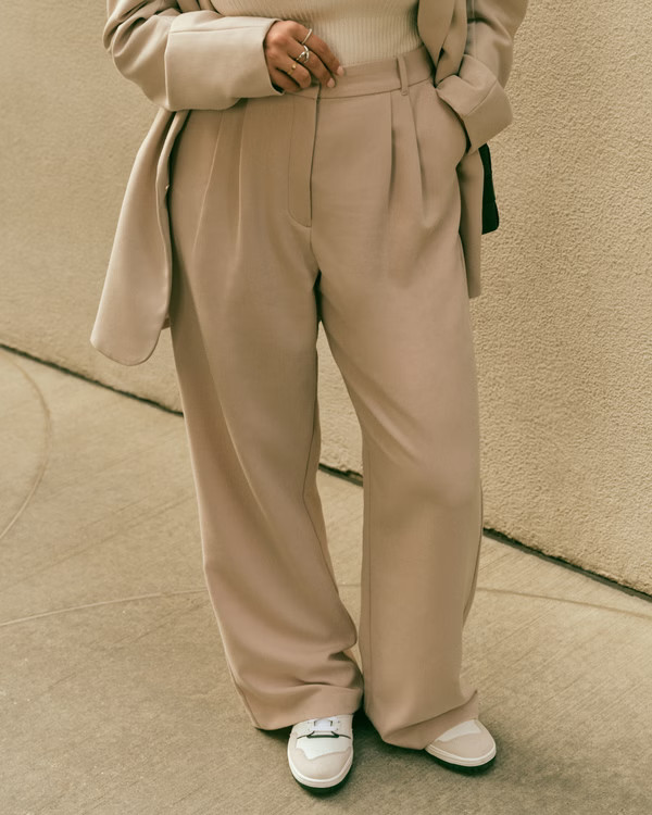 Women's A&F Sloane Tailored Pant | Women's Bottoms | Abercrombie.com | Abercrombie & Fitch (UK)