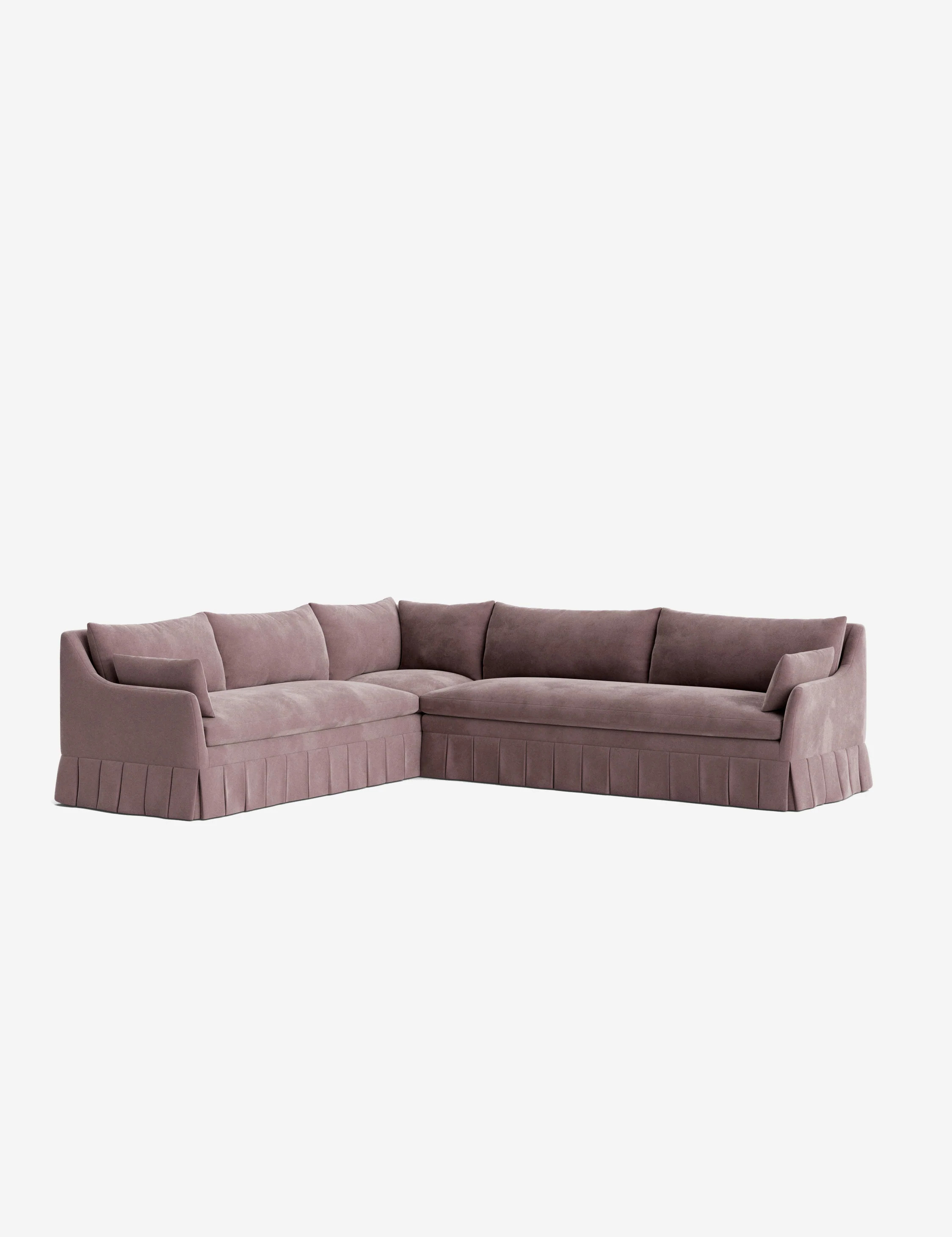 Portola Pleated Sectional Sofa | Lulu and Georgia 