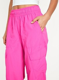 High-Waisted Ankle-Zip Cargo Jogger Pants for Women | Old Navy (US)