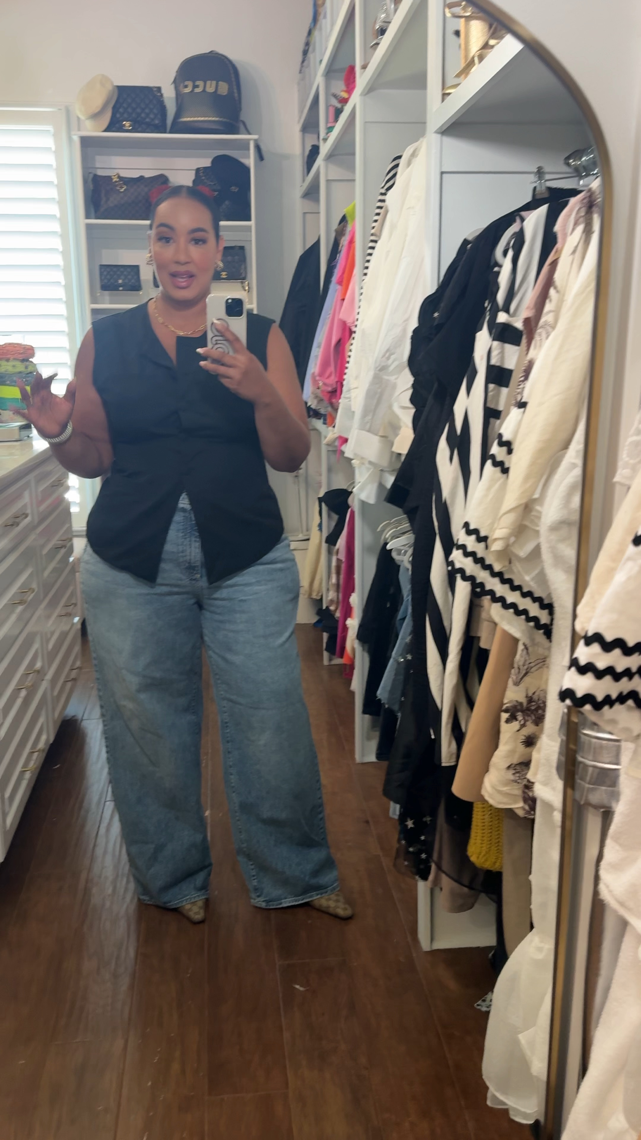 Summer outfit inspo! Wearing a 18 in these jeans. Linking a similar vest 

#LTKSummerSales #LTKFindsUnder50 #LTKPlusSize